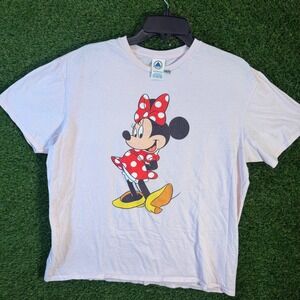 Disney Minnie Mouse Pink Graphic T Shirt Womens XL Delta Soft Classic Character